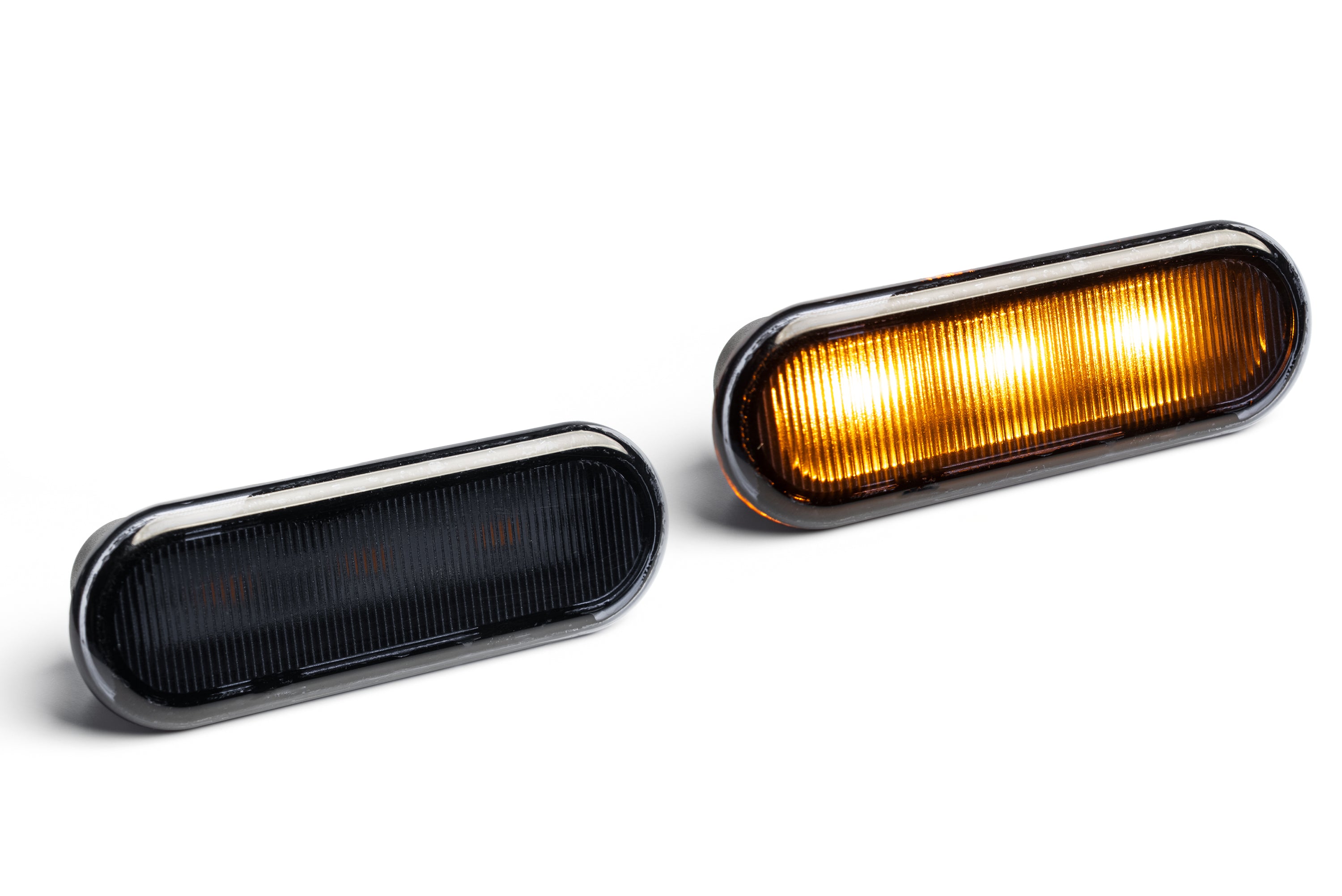 2021+ Bronco SMOKED Grille (Amber LED) Marker Lights - By SPV