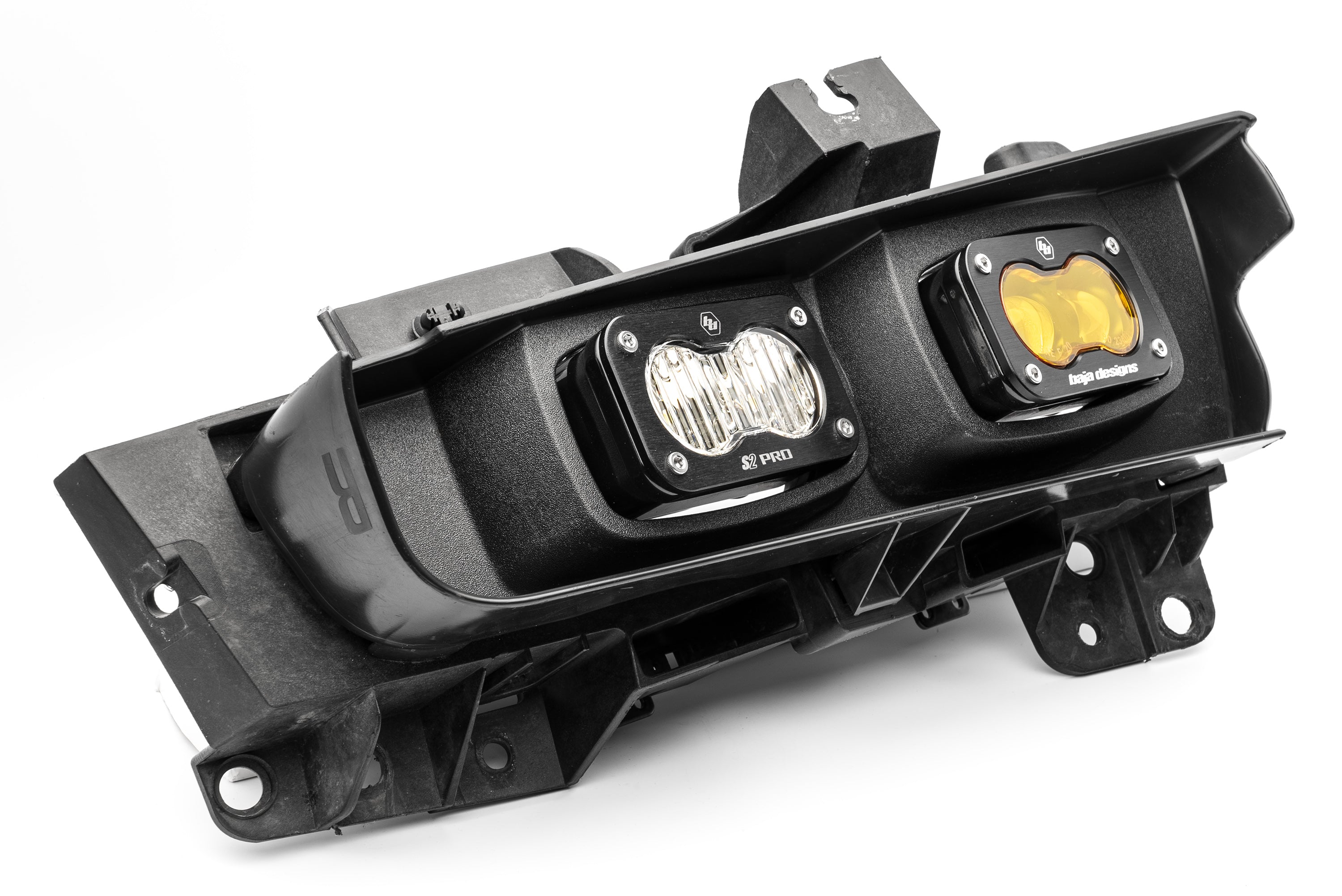 SPV Parts 2021-2024 Ford F-150 & Bronco Raptor OEM (SAE) Fog Light Upgrade Kit with Brackets and Baja Designs S2 Lights