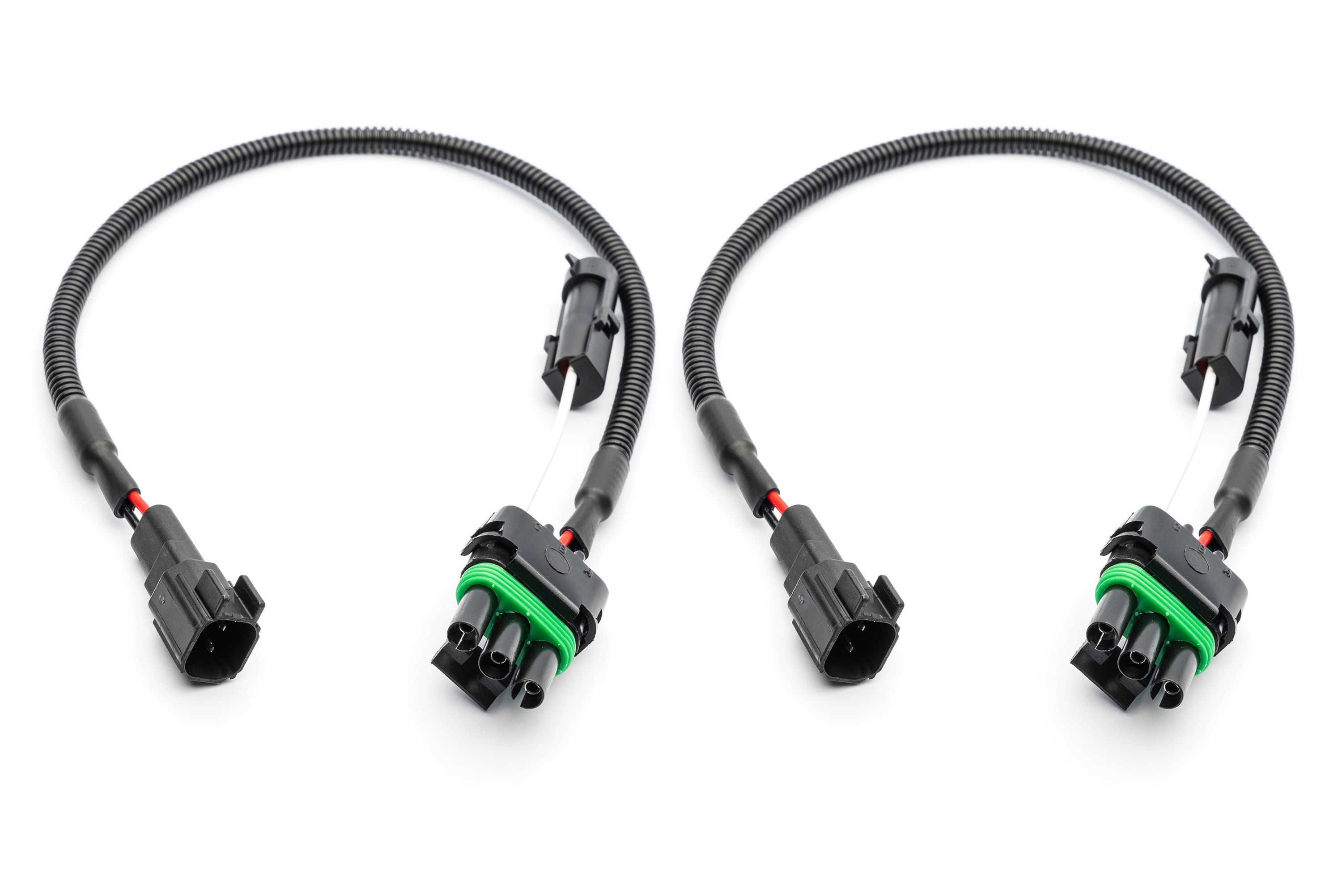 3 Pole WP Connector Adapters to Bronco PREP Fog Connector with Backlight Port (Pair) (Modular Bumper Only)