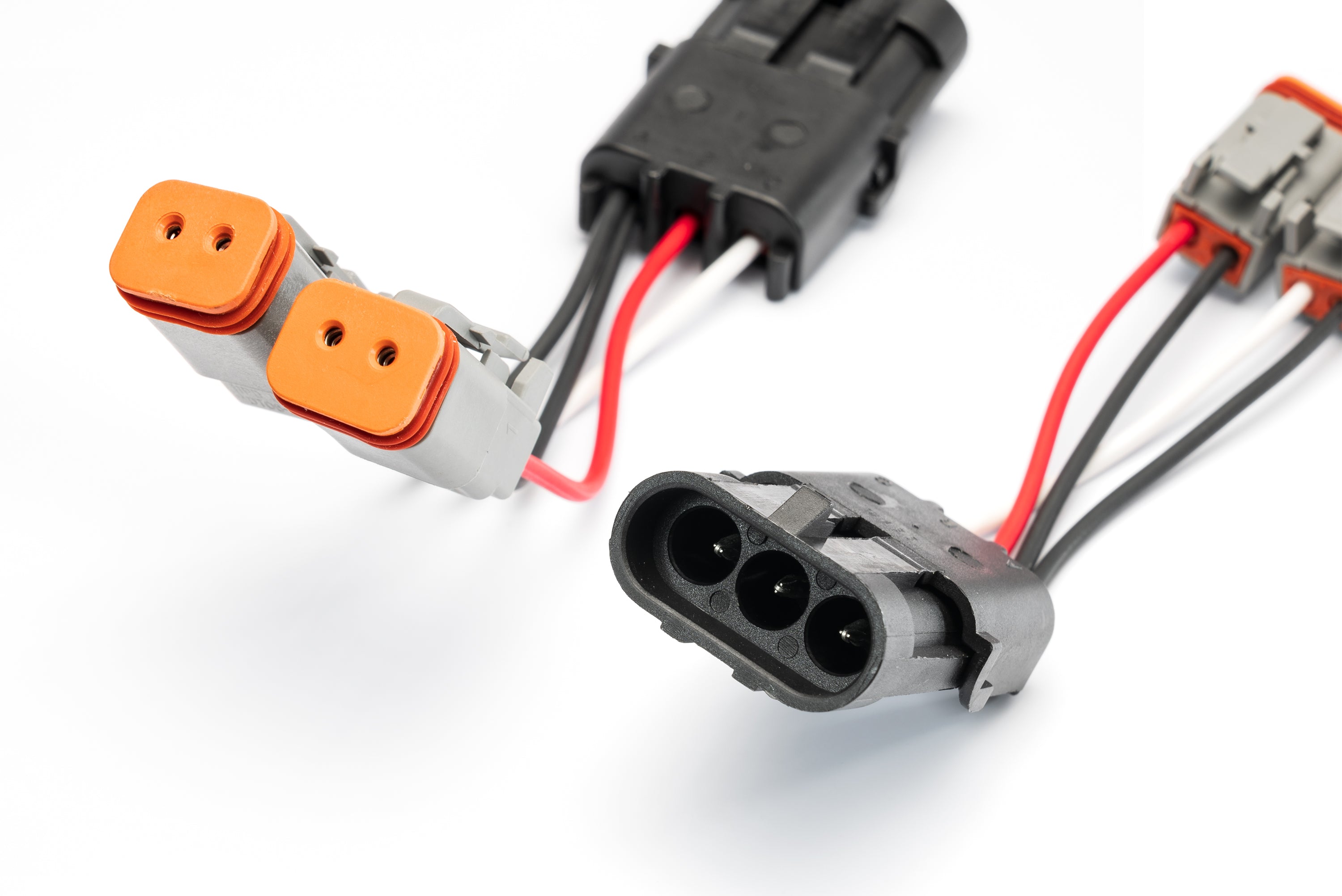 SPV Parts Harness 2 Pole DT Connector CROSSOVER Adapter SPLITTERS (Pair) - SPV Harness System (Works with MANY vehicles, See Details)