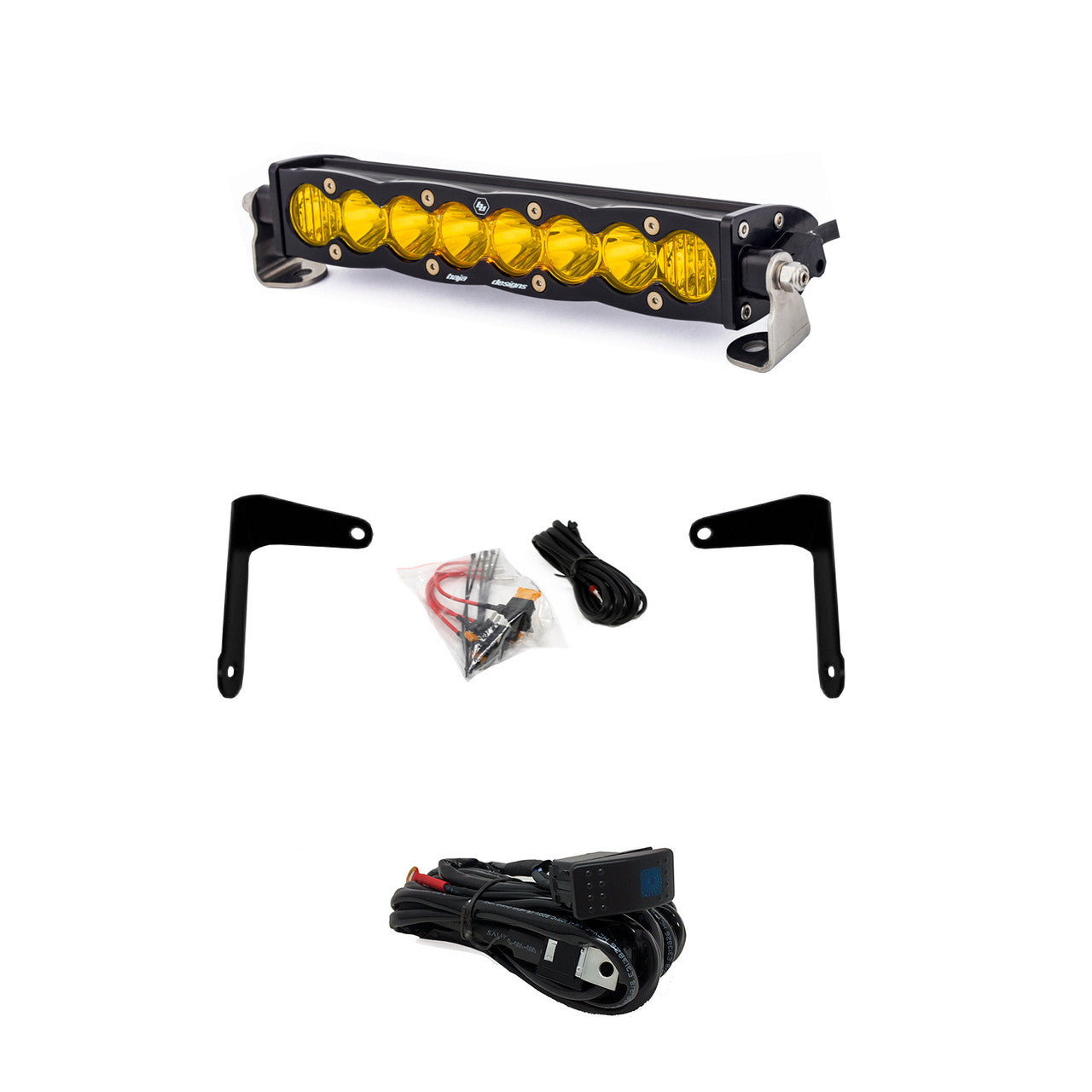 17-24 Can-Am S8 10 Inch Shock Mount Light Bar Kit - Can-Am 2017-24 Maverick X3