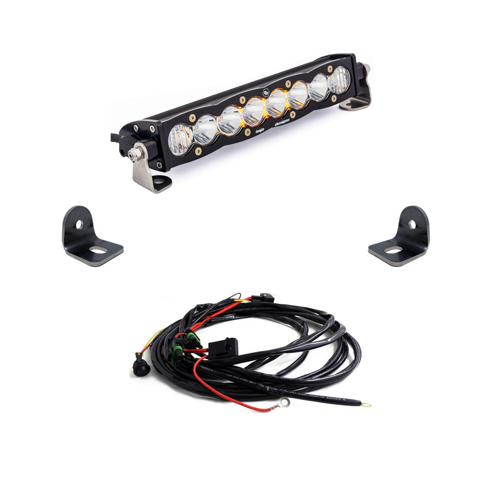 18-21 Polaris RZR XP/RZR Turbo S8 10 Inch Hood Mount Light Bar Kit