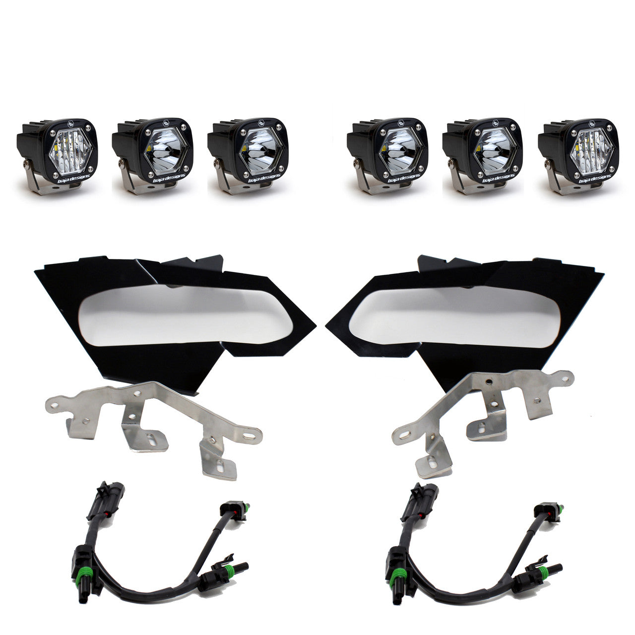 17-24 Can-Am Maverick X3 S1 Triple LED/Laser Headlight Kit