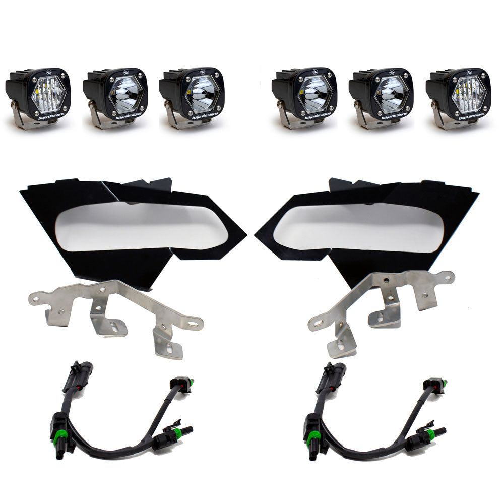 17-24 Can-Am Maverick X3 S1 Triple LED/Laser Headlight Kit