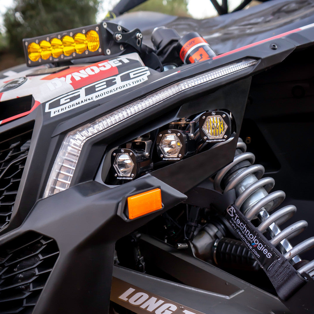 17-24 Can-Am Maverick X3 S1 Triple LED/Laser Headlight Kit