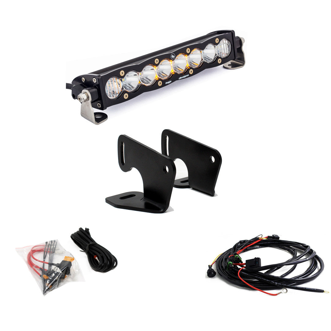 20-24 Polaris S8/OnX6+ 10 Inch Hood Mount Light Bar Kit