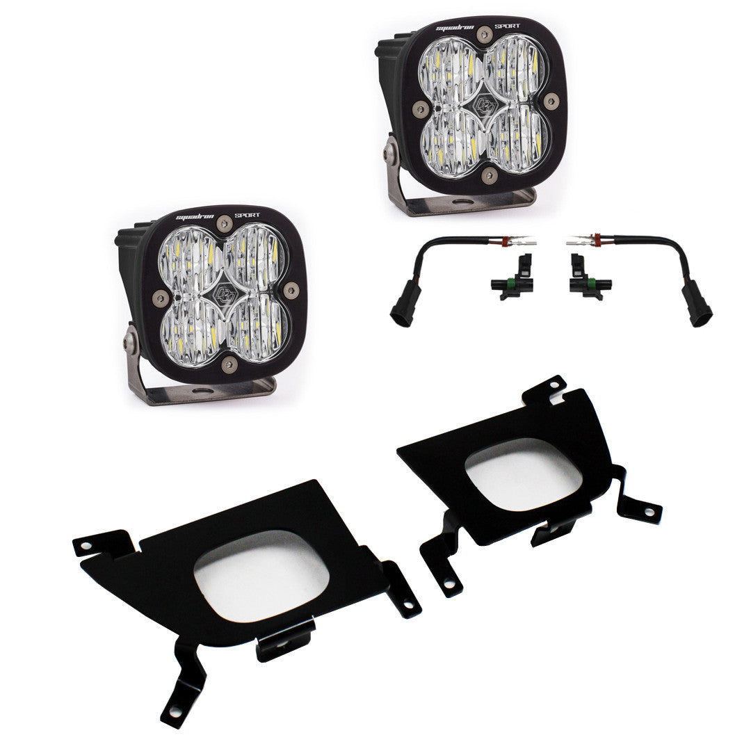 19-22 Chevy Silverado Squadron Sport/SAE Fog Pocket Light Kit - Baja Designs