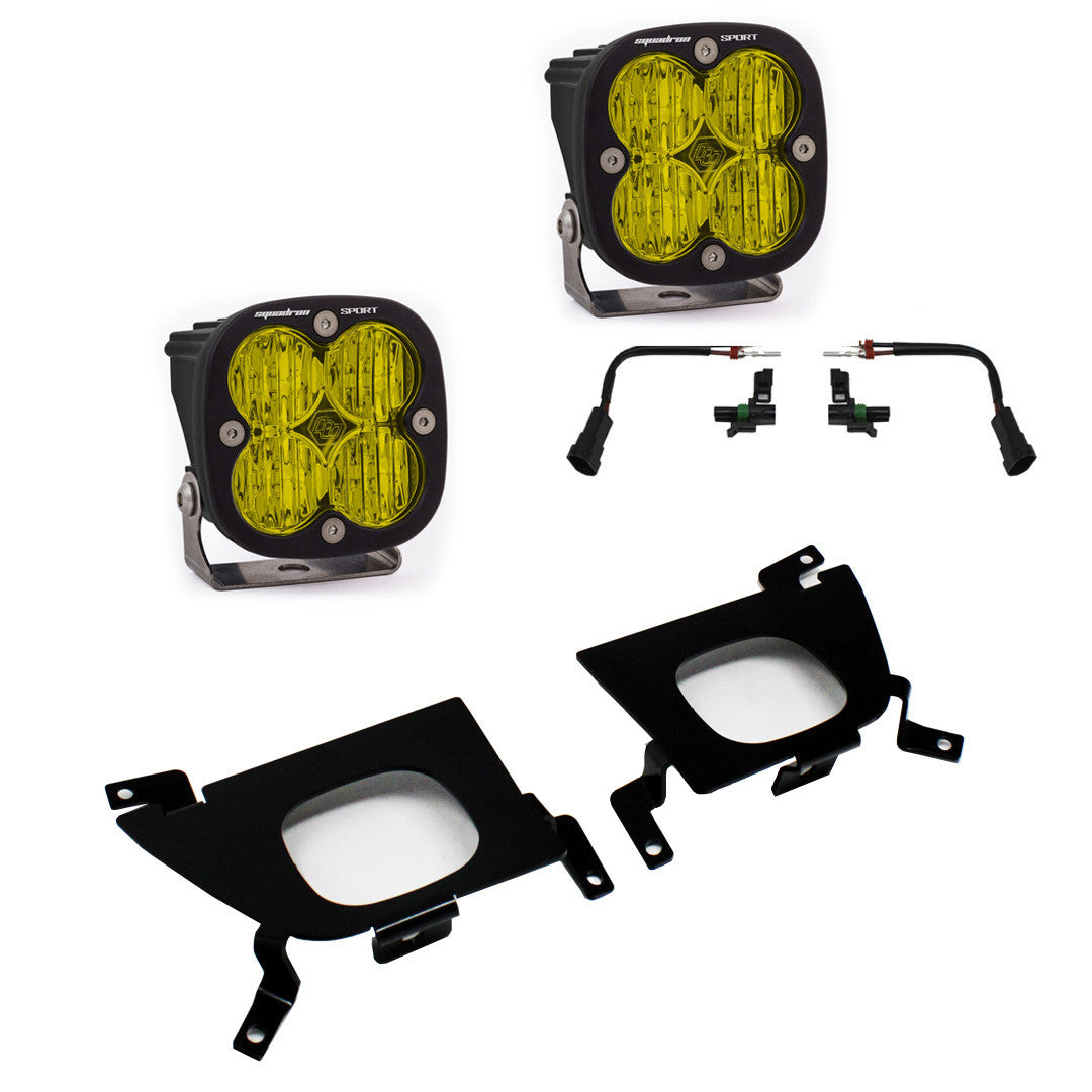 19-22 Chevy Silverado Squadron Sport/SAE Fog Pocket Light Kit - Baja Designs