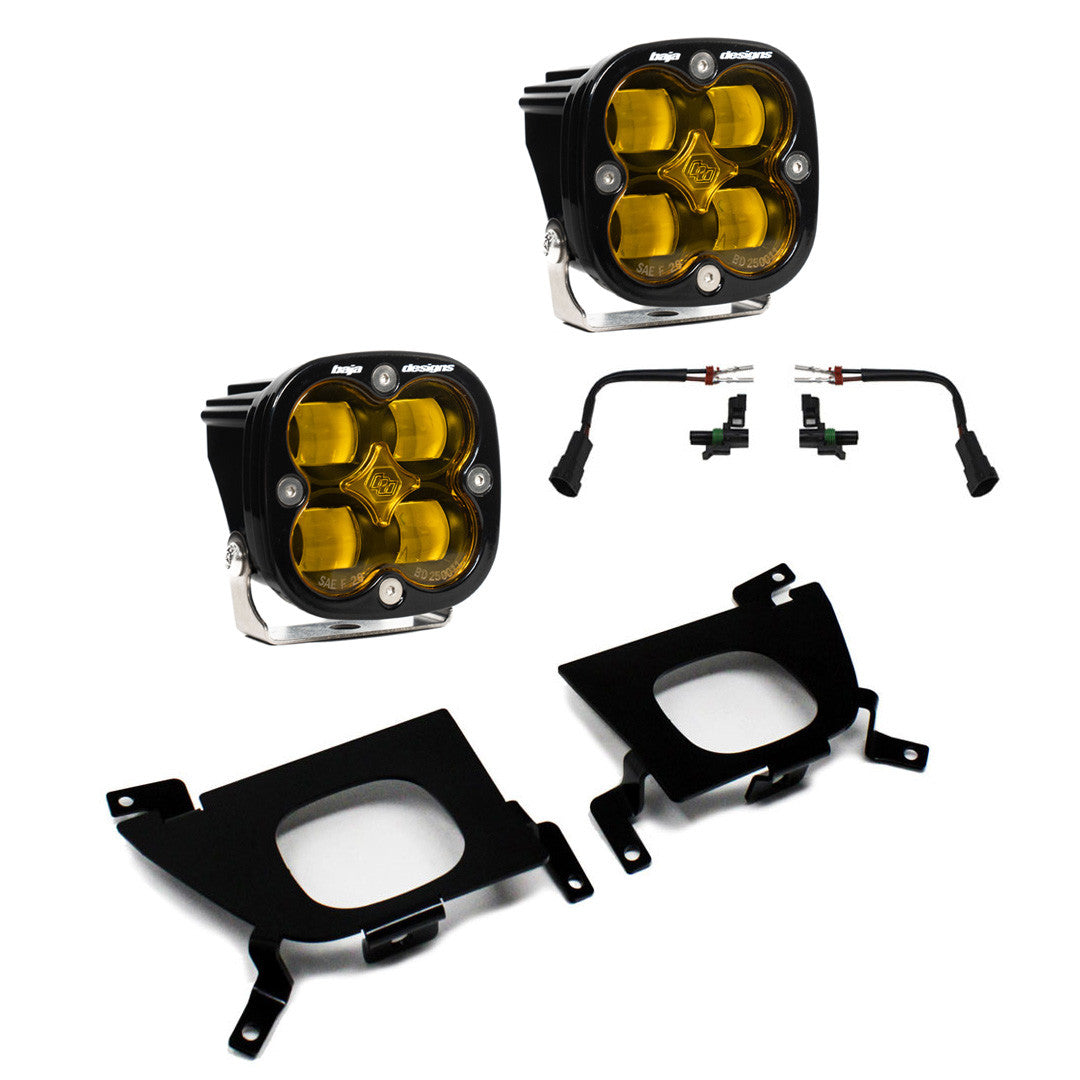 19-22 Chevy Silverado Squadron Sport/SAE Fog Pocket Light Kit - Baja Designs