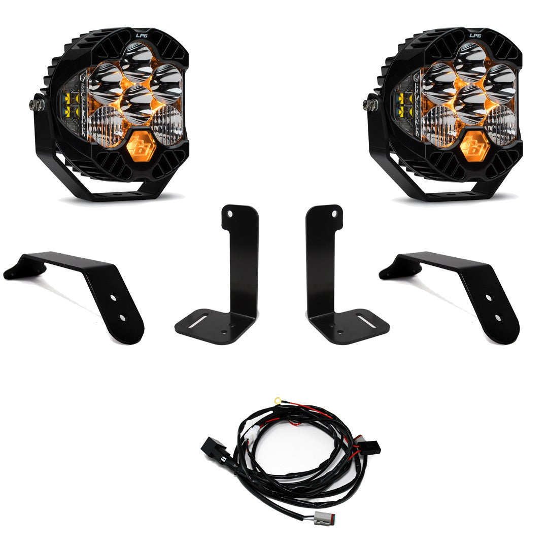 Jeep JL/JT Pro Bumper Light Kit - Jeep 2020-24 Gladiator; 2018-24 Wrangler JL; NOTE: w/ OE Plastic Bumper