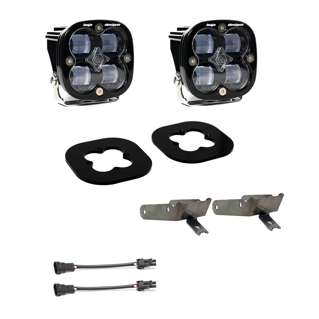 11-16 Ford F-250/350 Super Duty Squadron Sport/Pro/SAE Fog Pocket Light Kit - Baja Designs