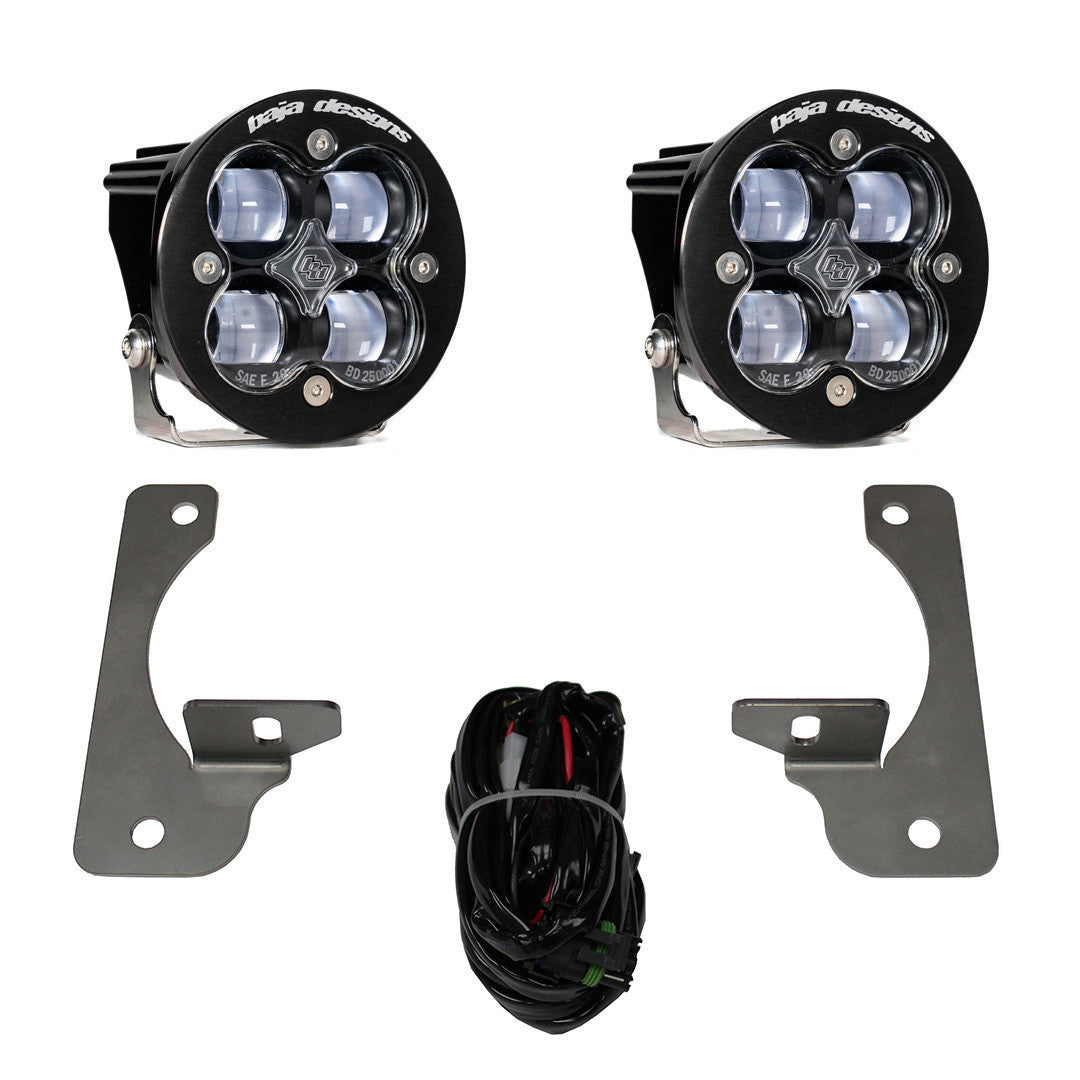 Jeep JK Squadron-R Fog Pocket Light Kit Premium Bumper Baja Designs