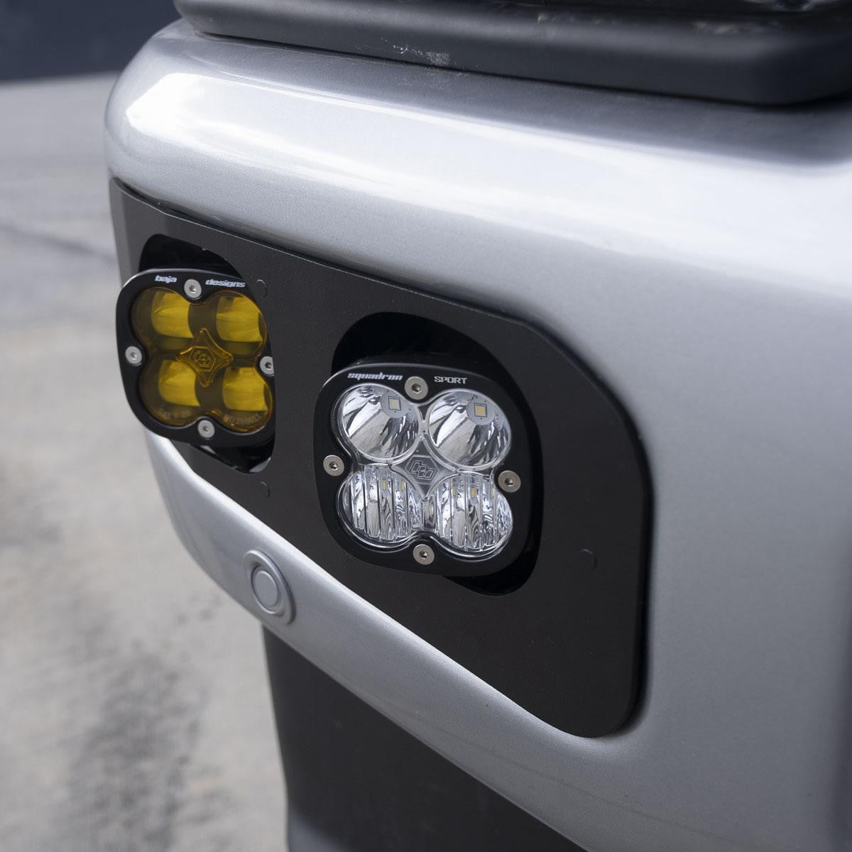 2023-2024 Ford Super Duty Squadron SAE Sport/Pro Dual Fog Pocket Light Kit - Clear or Amber