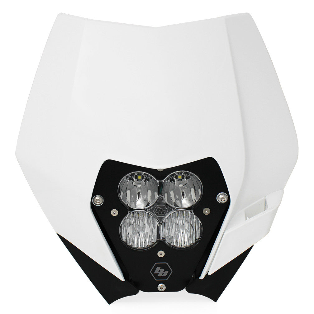 08-13 KTM Headlight Kit DC W/Headlight Shell White XL Pro Series Baja Designs