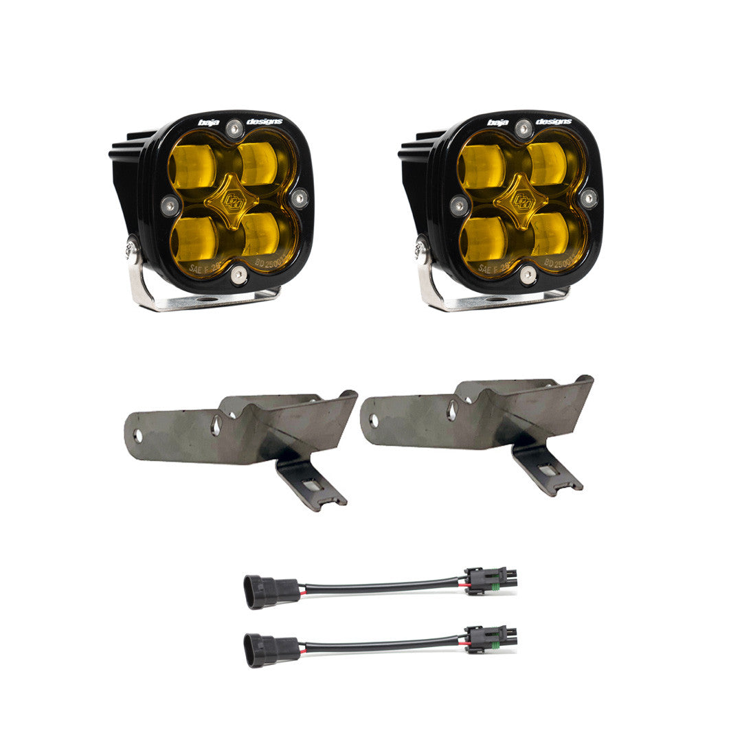 99-10 Ford Squadron SAE/Sport/Pro Fog Pocket Light Kit - Ford 1999-10 F-250/350 Super Duty