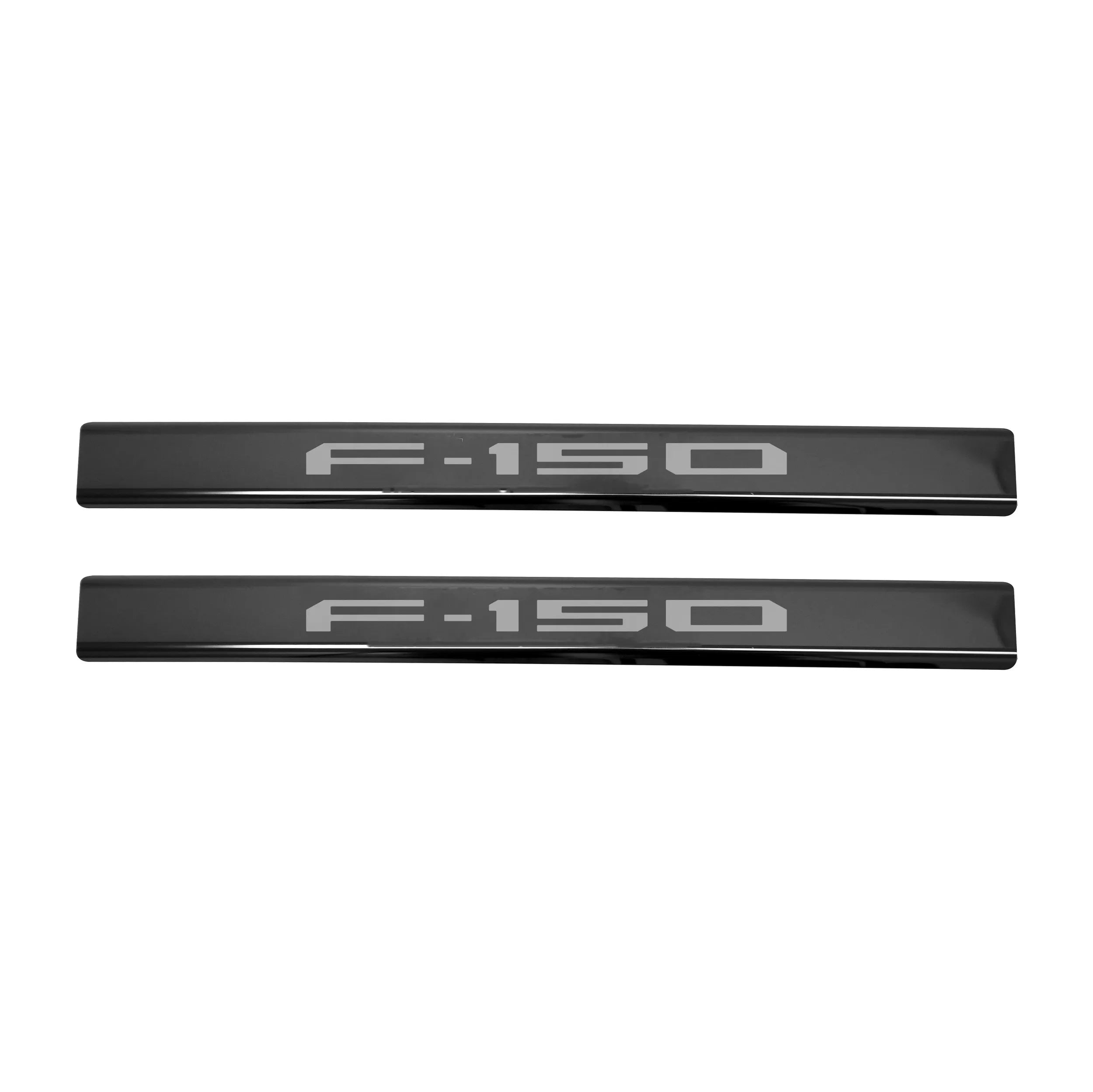 Putco F150 Logo Black Door Sill Plates Kit- Fits Ford F150 Regular Cab/SuperCab/Super Crew 2015-2025