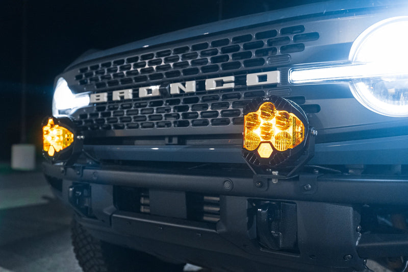 OPEN BOX SPV Parts 2021+ Ford Bronco Modular Bumper Light / Light Bar Mounts for 30" Light Bars or 2 Lights