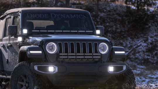 LED Headlights and High Beams for Jeep Wrangler