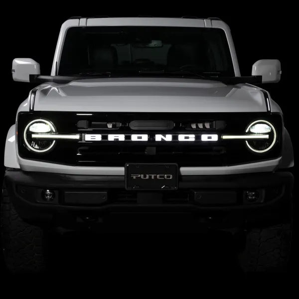 Putco Luminix Ford Bronco LED Grille Emblem - Fits Ford Bronco 2021-2024 - w/ or w/o Front Camera