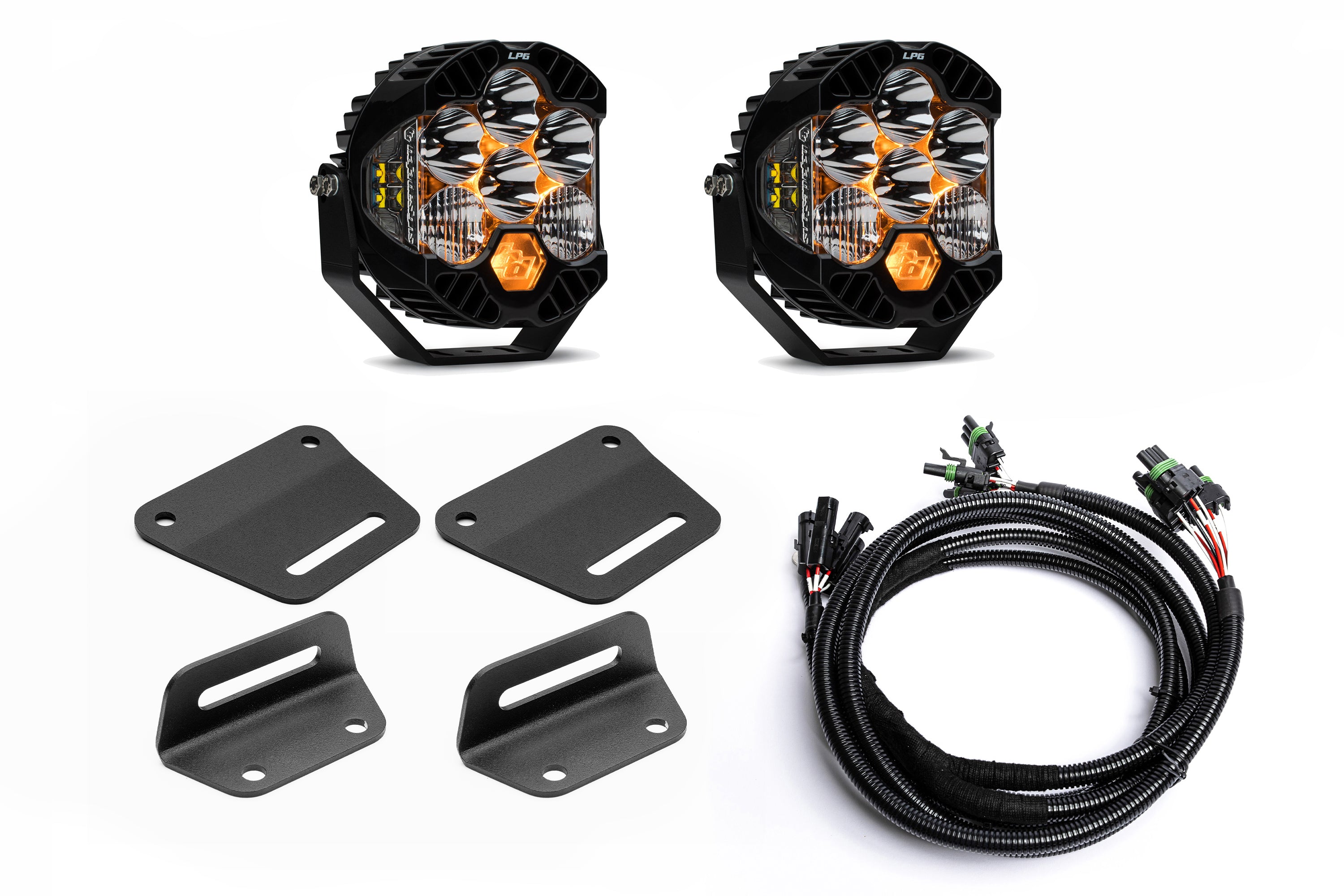 2024+ Gen 3 Ford Raptor (& Tremor) MODULAR Bumper POST MOUNT Light Kits for ONE Pair of Large Lights by SPV Parts