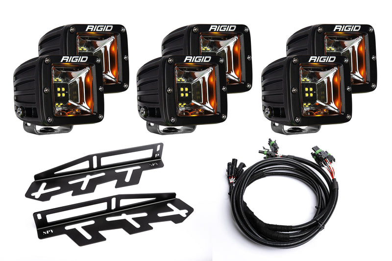 SPV Parts 2017-2020 Ford F-150 Raptor - NEW RGBW - Rigid Radiance/Scene Fog Amber LED Fog Light Kit Including Brackets