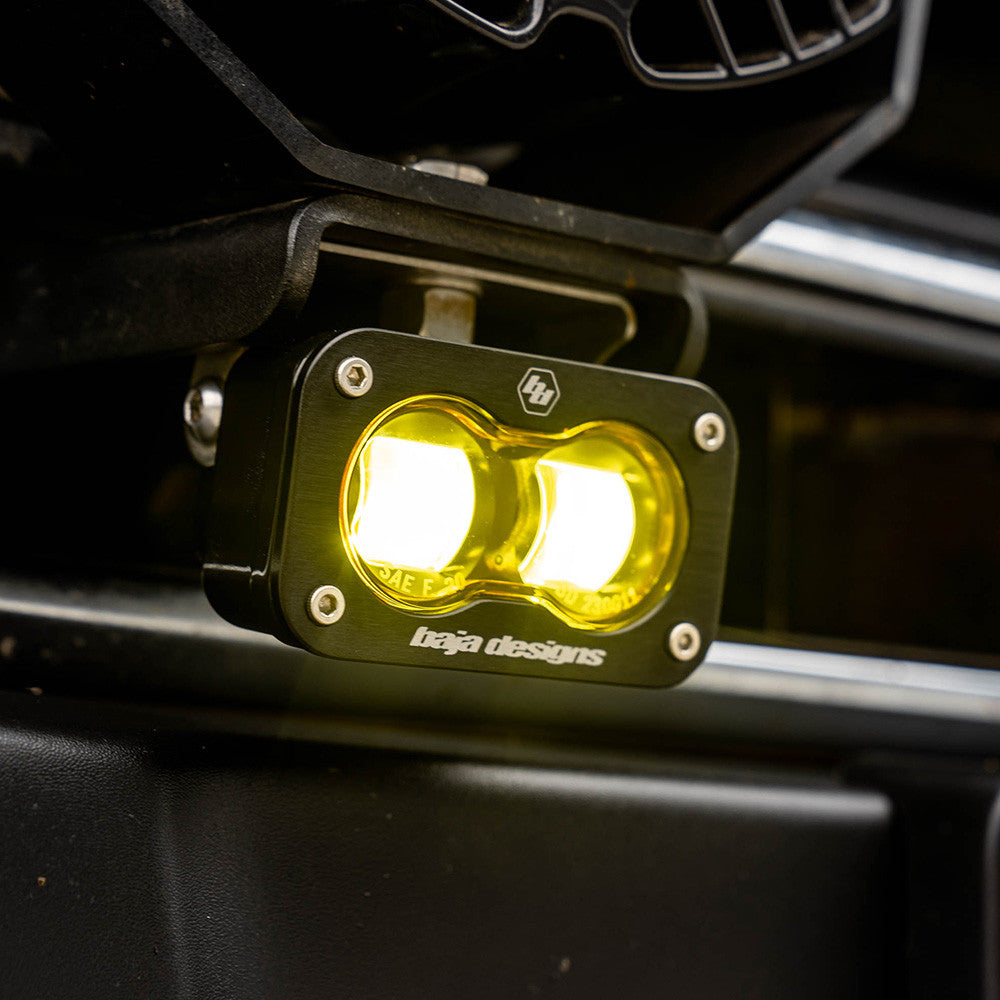 (New 2023) Baja Designs S2 SAE LED Auxiliary Light Pod Pair - Universal (Amber or Clear)