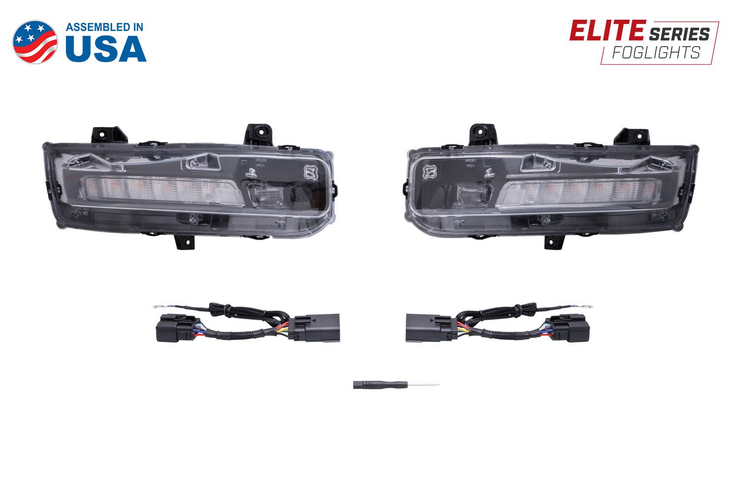 Elite Series Combination Fog Lamp For 2018-2023 Ford Mustang (USDM) (Pair)