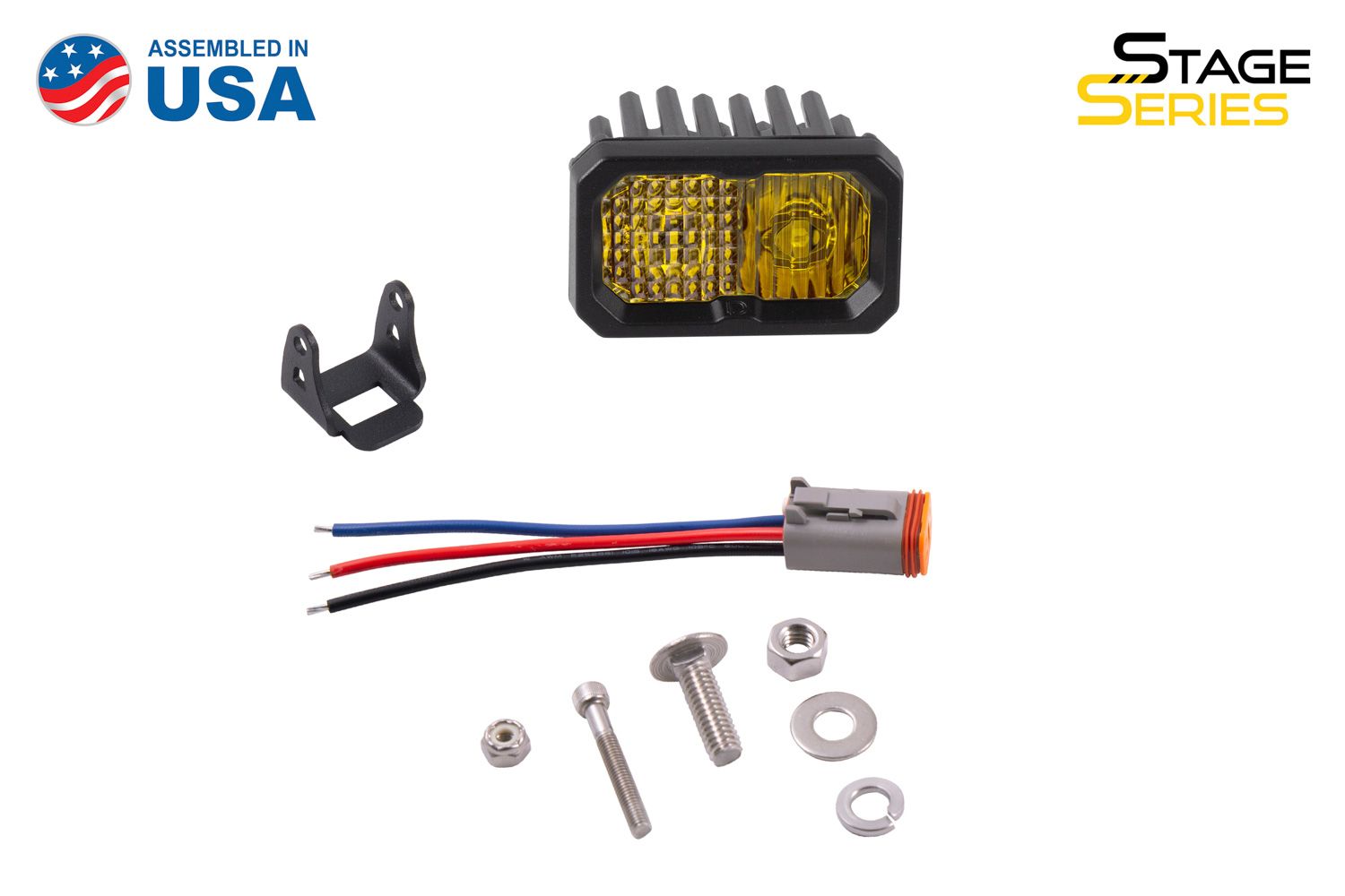 Stage Series 2" SAE Yellow Pro Standard LED Pod (one)