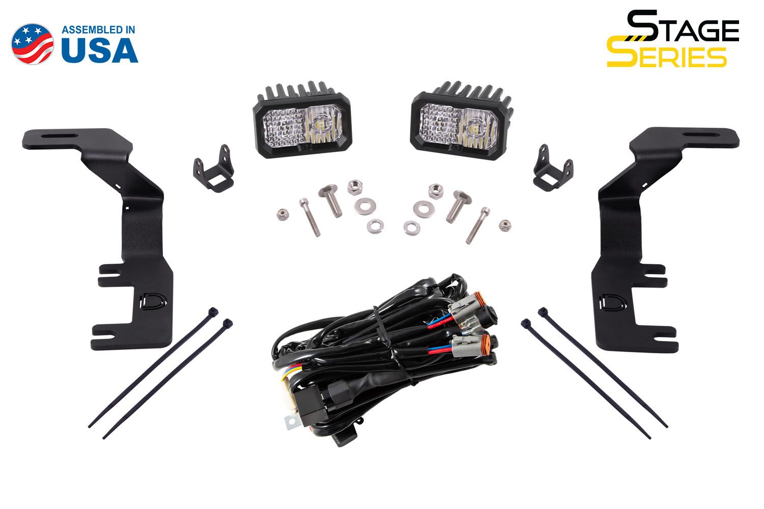 Stage Series Backlit Ditch Light Kit for 2015-2021 Chevrolet Colorado