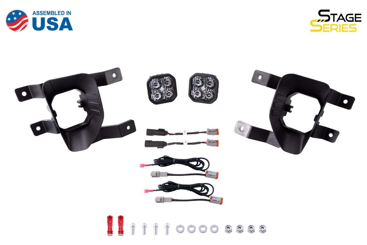 SS3 LED Fog Light Kit (with Amber Backlights) for 2016-2018 Chevrolet Silverado 1500