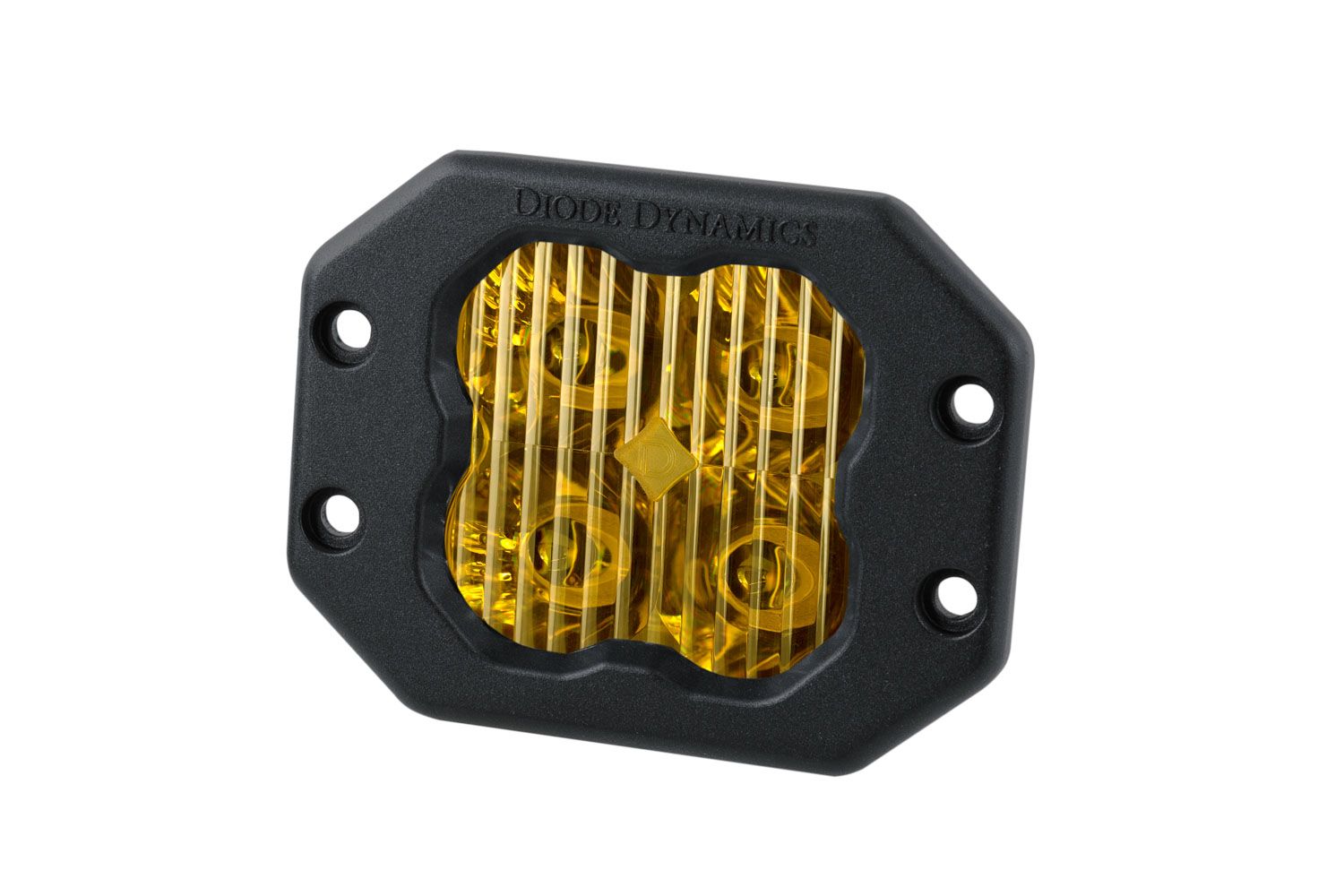 SS3 SAE Yellow Sport Flush Mount LED Pod (one)