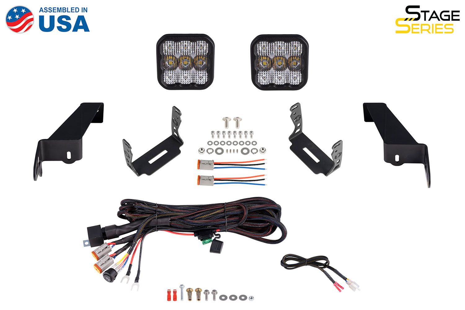 SS5 Bumper LED Pod Light Kit For 2020-2023 Jeep Gladiator