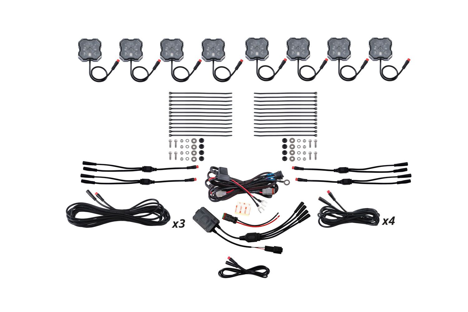 Stage Series RGBW LED Rock Light Kit ( 4 / 8 / 12 ) pack