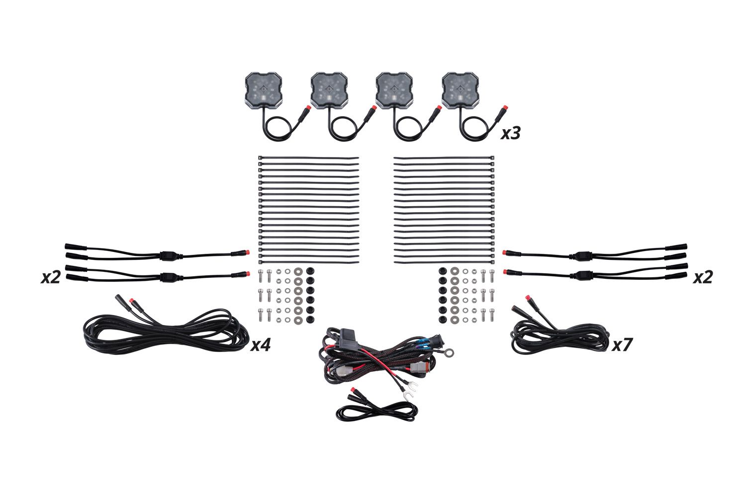 Stage Series RGBW LED Rock Light Kit ( 4 / 8 / 12 ) pack