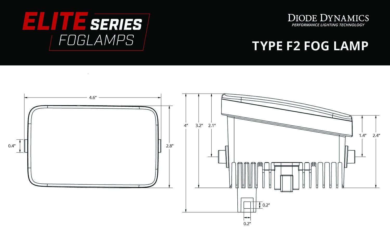 Elite Series Type F2 Fog Lamps For Ford F150/Superduty (Pair)