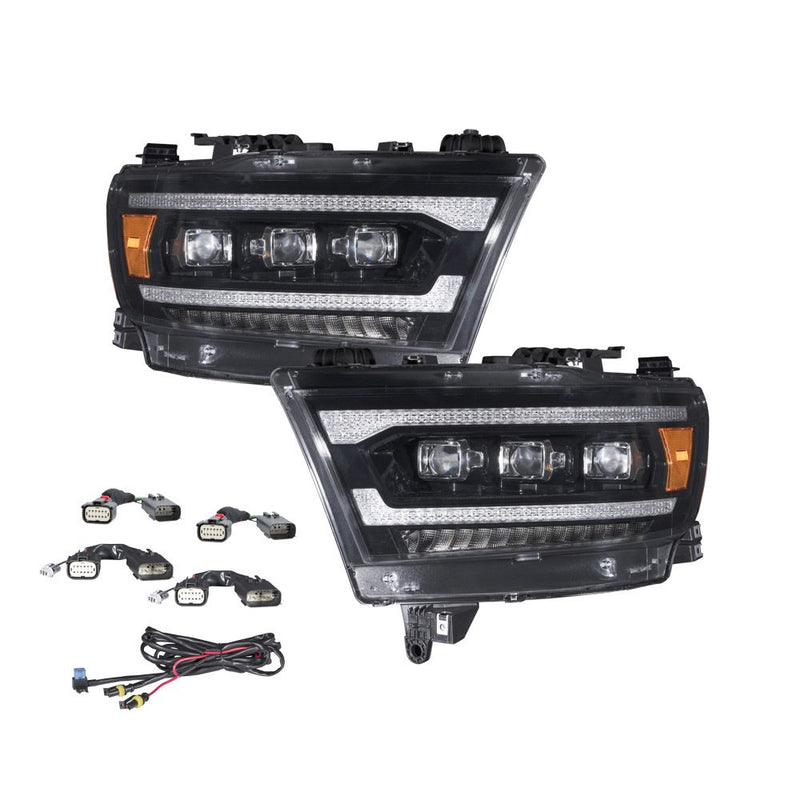 Form Lighting 2019-2023 Dodge Ram 1500 Sequential LED Projector Headlights (pair) - FL0015