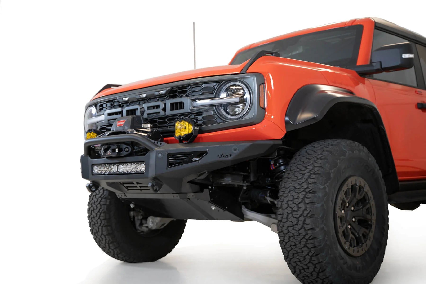 Addictive Desert Designs (Add) 2022 - 2023 Ford Bronco RAPTOR Bomber & Rock Fighter Front Bumper Skid Plate - AC26005NA03