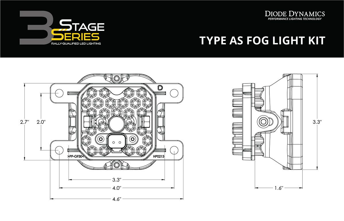 SS3 LED Fog Light Kit For 2019-2023 Ram 1500 (Non-LED)
