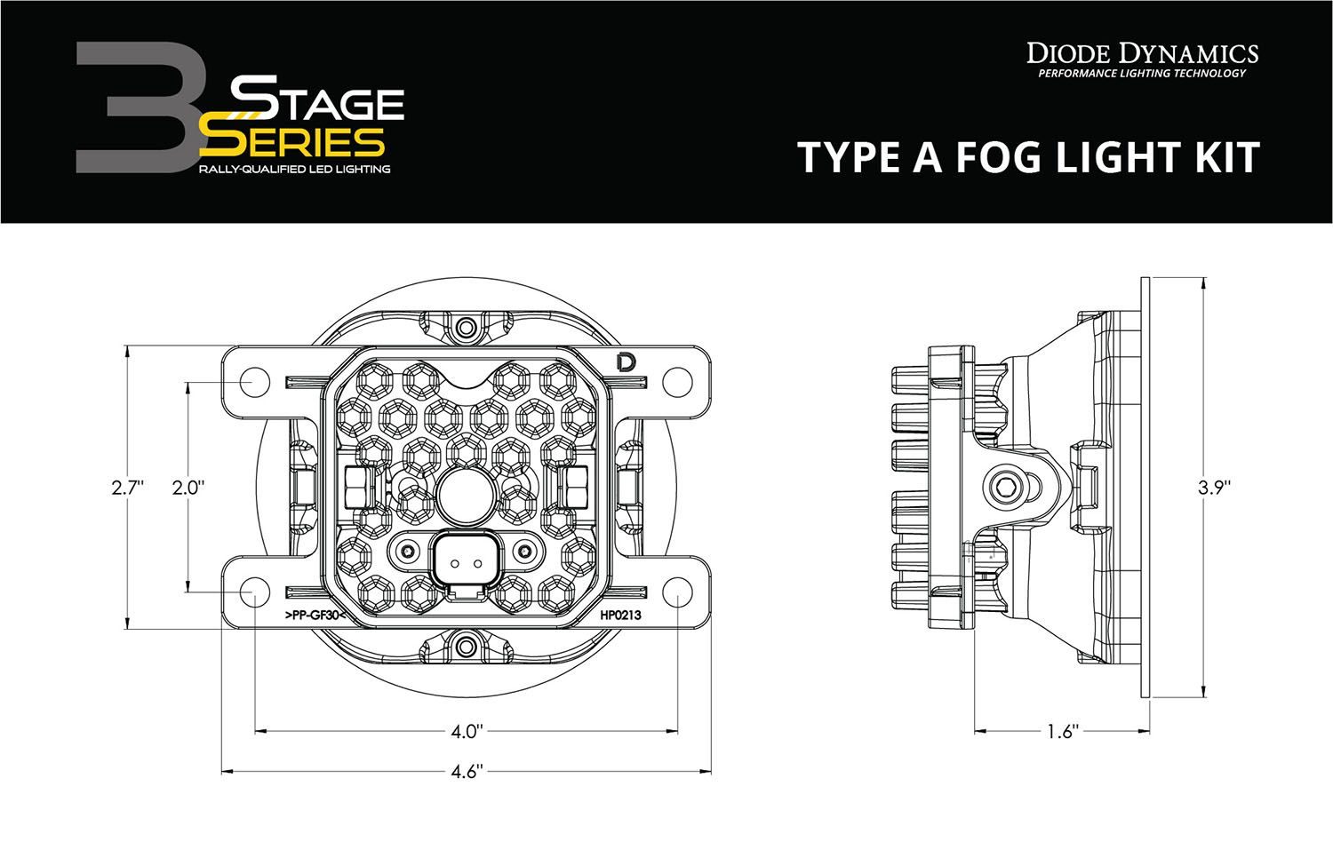 SS3 LED Fog Light Kit For 2012-2019 Honda Pilot