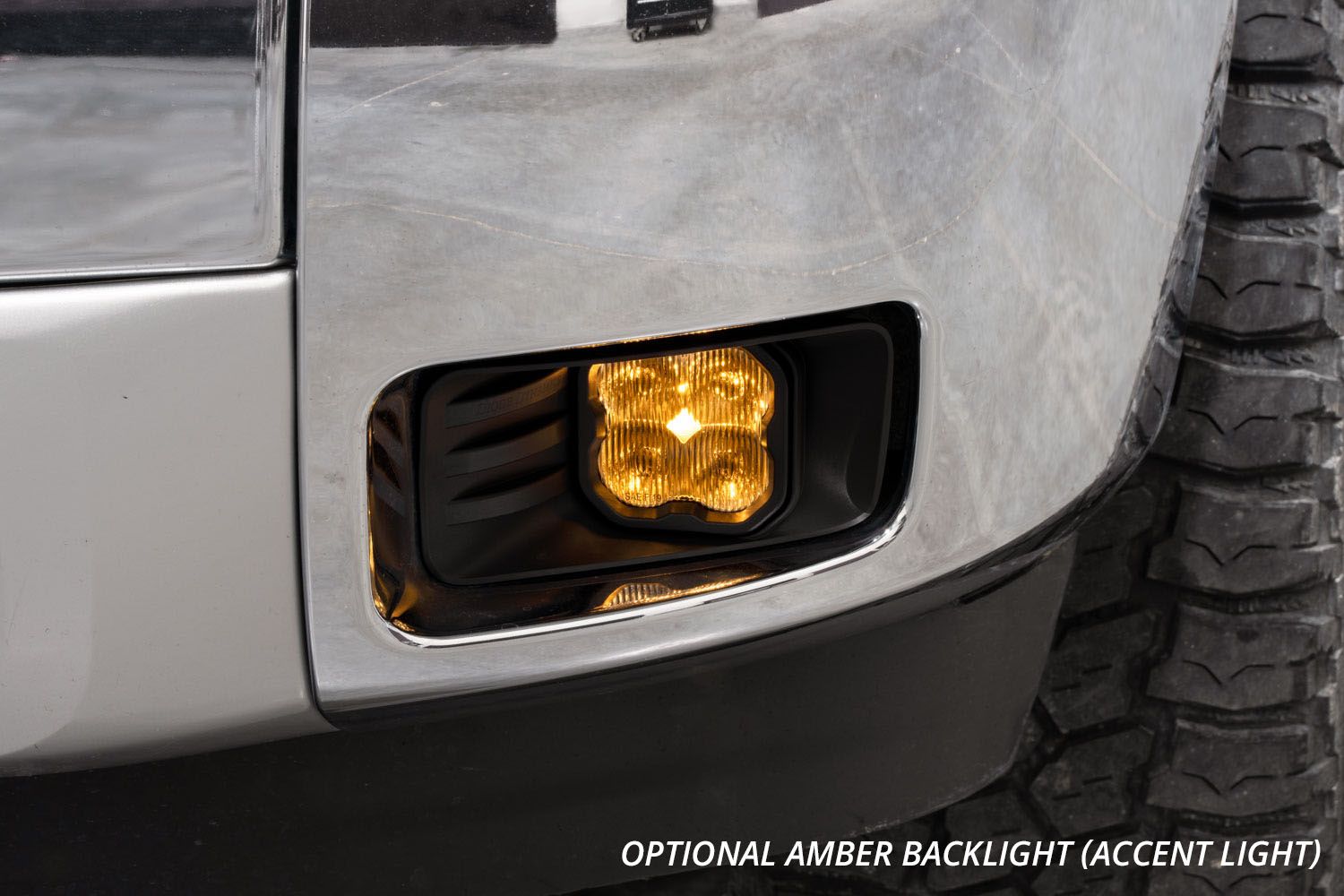 SS3 LED Fog Light Kit for 2007-2013 Chevrolet Avalanche Z71 (w/ Amber Backlights)