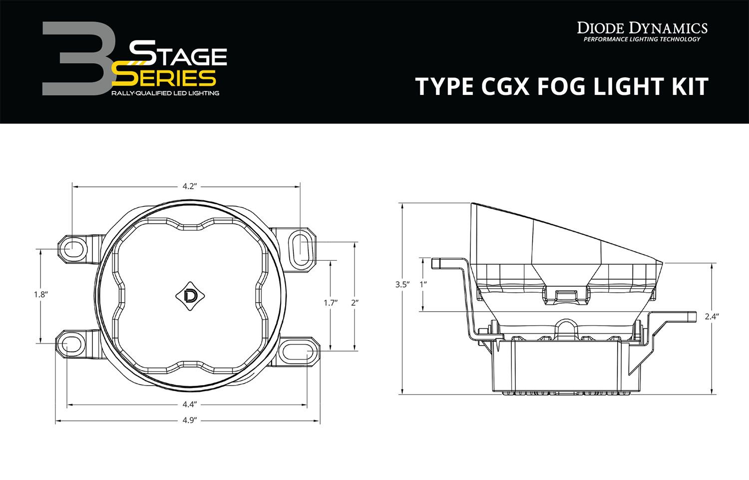 SS3 LED Fog Light Kit For 2011-2013 Lexus IS350