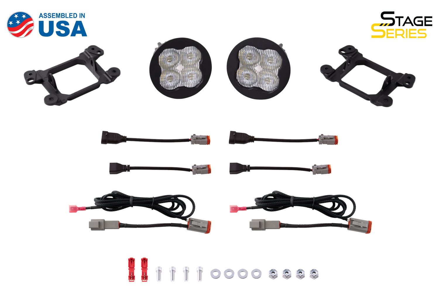 SS3 LED Fog Light Kit for 2005-2010 Chrysler 300 (w/ Amber Backlights)