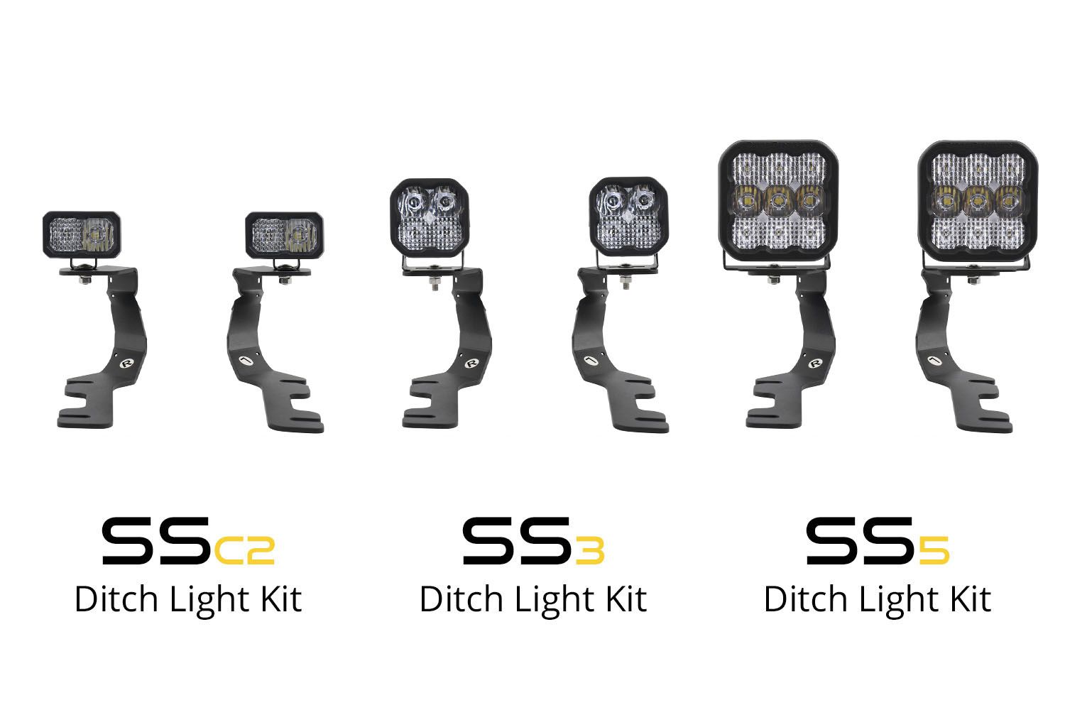 Stage Series Backlit Ditch Light Kit For 2019-2023 Ram 1500