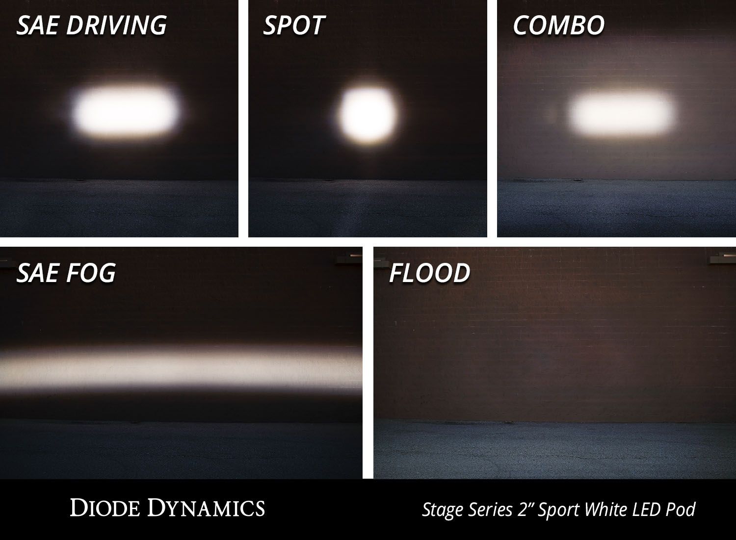 Stage Series 2" SAE/DOT White Pro Standard LED Pod (one)