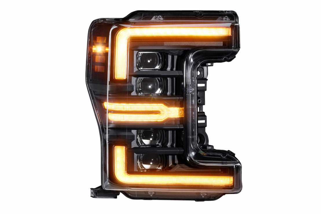 Morimoto XB LED Headlights: Ford Super Duty (17-19) (Pair / Amber DRL) (GEN 2) - LF503.2-A-ASM