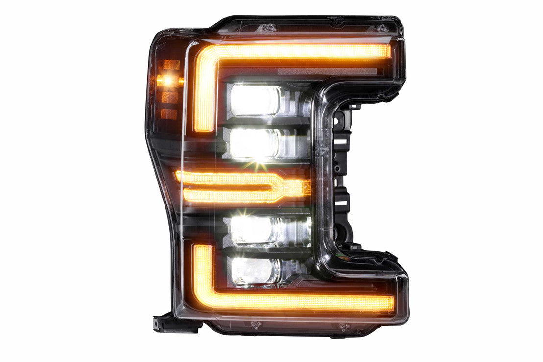 Morimoto XB LED Headlights: Ford Super Duty (17-19) (Pair / Amber DRL) (GEN 2) - LF503.2-A-ASM