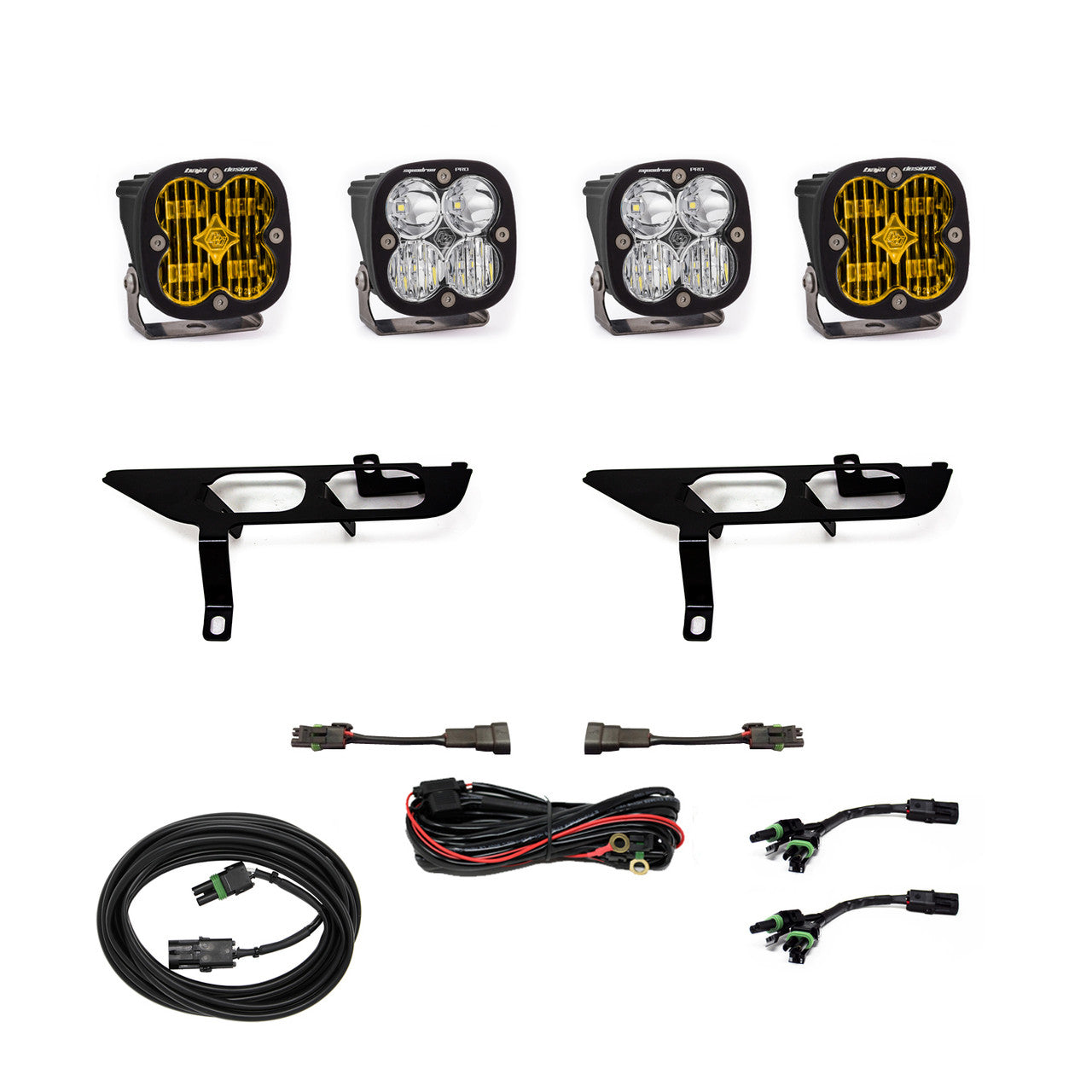 2021-2023 FORD F-150 Baja Designs SQUADRON SAE/SPORT FOG POCKET LIGHT KIT