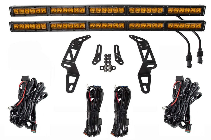 Diode Dynamics 2018-2021 Jeep JL Wrangler Bumper LED Light Bar Kit