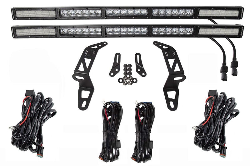Diode Dynamics 2018-2021 Jeep JL Wrangler Bumper LED Light Bar Kit