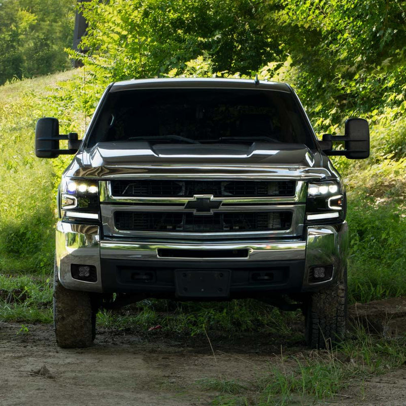 2007-2013 Chevrolet Silverado LED Projector Headlights Pair Form Lighting - FL0005